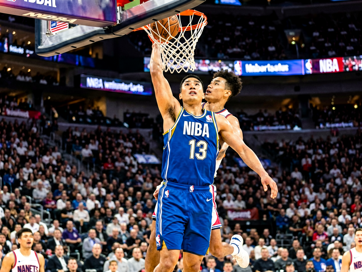 NBA篮球赛事精彩扣篮瞬间